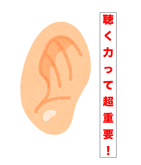 聴く力イラスト