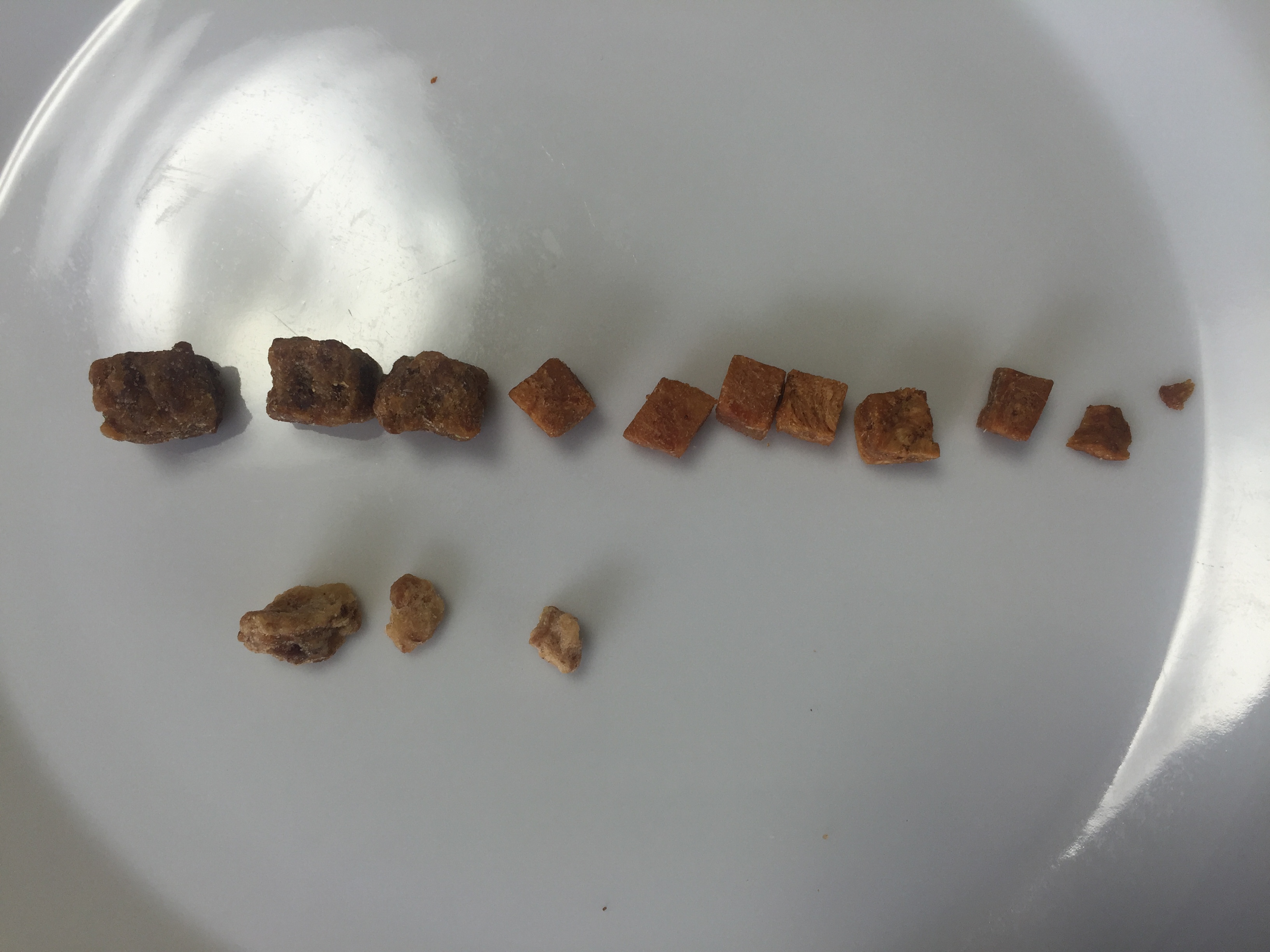 通常のカップヌードルの謎肉